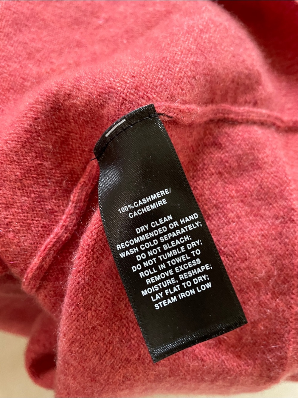 Lafayette 148 New York Coral Orange Button-Front Cashmere Cardigan M - Picture 6 of 6